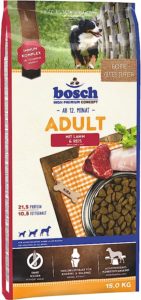 bosch HPC Adult mit Lamm Reis Hundetrockenfutter fuer ausgewachsene Hunde aller Rassen